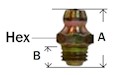 Metric Grease Fitting Straight Ball Check Diagram 2